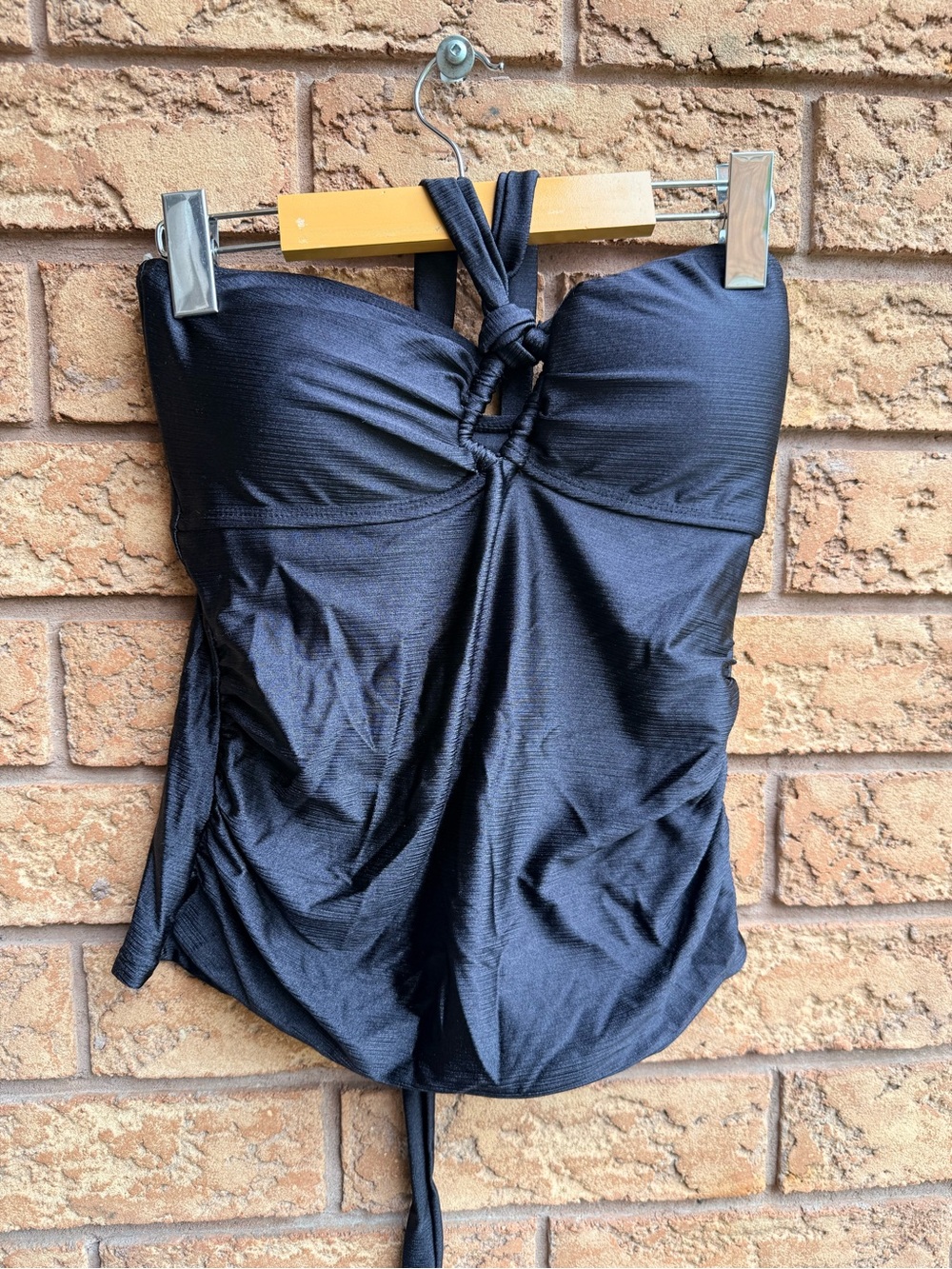 💫4/$25 • Far West Metallic Halter Tankini Swim Top